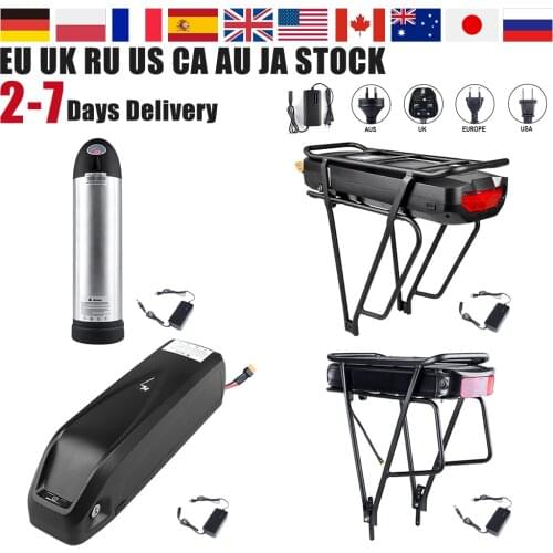 36V 10Ah 15.6Ah 17.5Ah 20Ah Electric Bicycle Battery with BMS Lithium Battery Pack 36 volt 2A Charging Ebike Battery + Charger