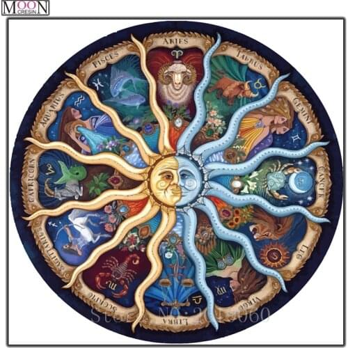 12 Mandala Series 5D Diy Diamond Painting Cross Stitch Full Needlework Diy Diamond Embroidery Universe Meditation Christmas Gift