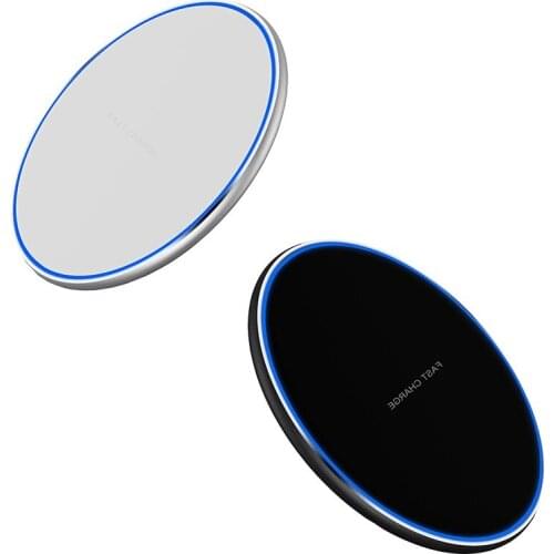 Wireless Charger Aluminum Alloy Fast Wireless Charging Pad For iPhone 12 11 Pro Xs Max Mini X Xr 8 For Samsung Xiaomi 10W Z31