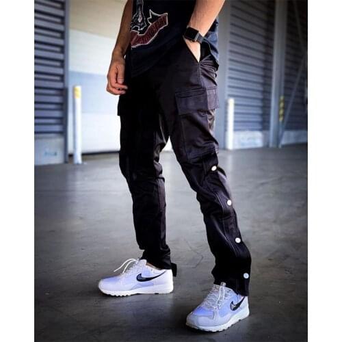 2021 Hip Hop Jogging Pants Fashion Pants Street Apparel Cargo Brand Pants Men Gyms Casual Jogging Pants Mens Fastener Pants