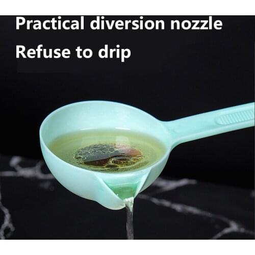 Long Handle Colander Vegetable Residue Oil Strainer Mesh Sieve Oil Filter Spoon Kitchen Utensils Accessories Household Cookware