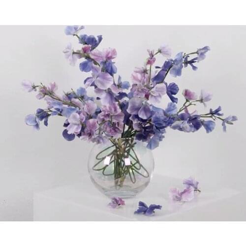 Fantasy Artificial Wisteria Violet Flower Pea Blossom Flores Home Decor DIY Wedding Fake Flowers