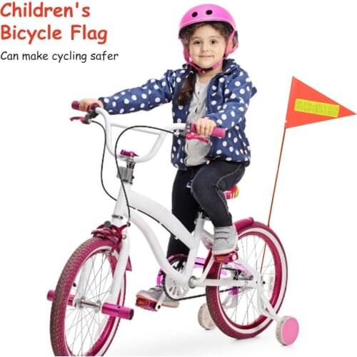 MTB Road Bike Bicycle Safety Flag Children Bike Safety Triangular Flag With Mounting Bracket For Boys Girls Cycling Accessories