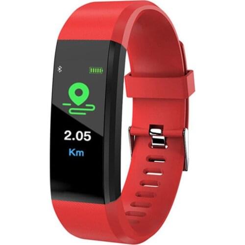 Hot 115 Plus Smart Watch Bluetooth Sport Watches Health Smart Wristband Heart Rate Fitness Pedometer Bracelet Waterproof Watch