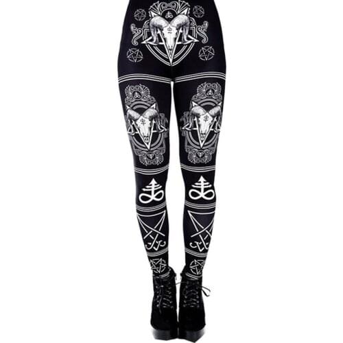 Gothic Low Waist Leggings Women Sexy Hip Push Up Pants Legging Gothic Leggins Jeggings