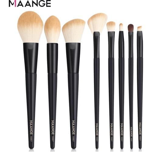MAANGE 5/8pcs Professional Makeup Brushes Set Foundation Highlighter Bronzer Brushes Kits Eye Shadow Cosmetics Tools Maquiagem