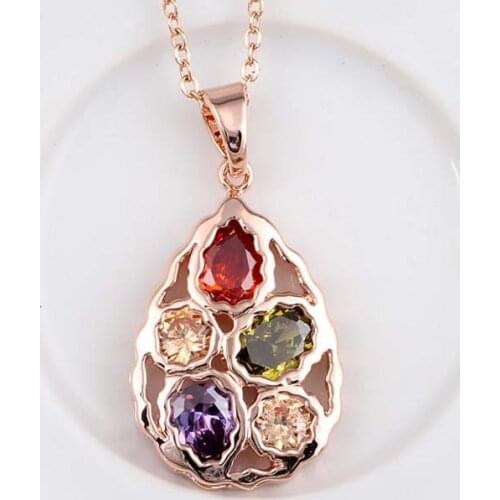 Mona Lisa mosaic quality AAA CZ Pendant Jewelry