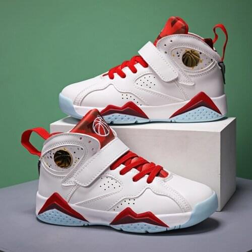 Boys Men Basketball Shoes 2021 New Autumn Kids Sneakers Outdoor Big Kids Non-slip Sports Shoes Footwear Retro Shoes Basket Sport