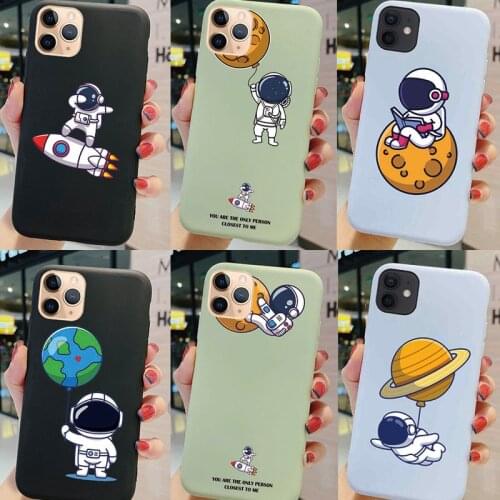 Soft Case Astronaut For Samsung Galaxy A50 A50S A30S A10E A20E S7 Edge S21 Pro Plus Ultra 5G S20 FE 4G Space Cover Fashion Bags