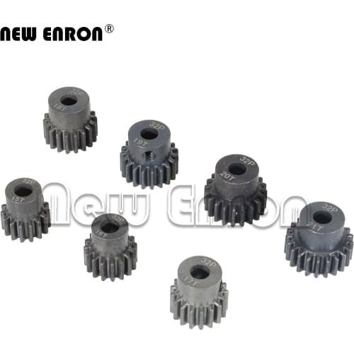 NEW ENRON Metal Steel 5mm 32P Motor Gear Pinion 15T 16T 17T 18T 19T 20T 21T for 1/10 1:10 1/8 1:8 RC Car Parts