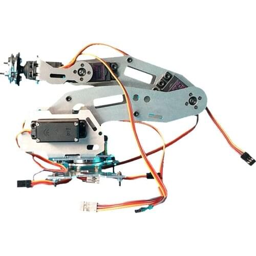 Metal 6 DOF Robot Arm Robotic Abb Industrial Model Six-Axis Mechmatical Manipulator Diy Smart Toy Rotatary Base Teaching Project