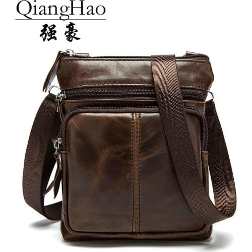QIANGHAO Men's Handbags