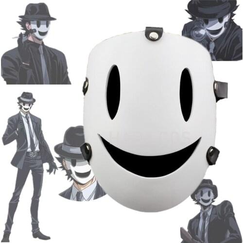 Tenkuu Shinpan High-rise Invasion Masks Cosplay Sniper Mask Man White Samurai Costume Props Terror Halloween Party Anime
