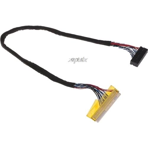 Universal FIX 30 Pin 1ch 6bit LVDS Cable 26cm For 14.1-15.6inch LCD Panel Z17 Drop ship