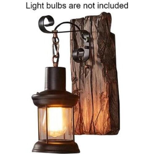 Vintage LED Wall Lamp Living Room Indoor Lighting LED Lamp for Home Wood Creative Night Light Bar Corridor Wall Dedcor LED Light