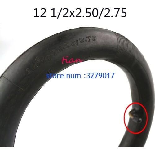 12 1/2X2.50 2.75"butyl inner tube pocket Bike Scooter Moped 49CC Rear/front Tire Innertube 12 1/2X2.50/2.75