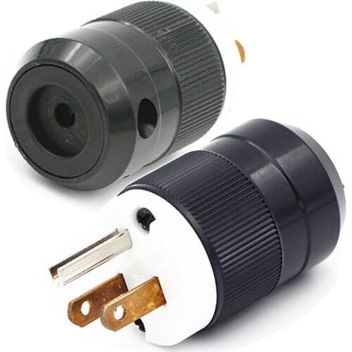 Waterproof America 15A 125V Nema L5-15P Male Triprong US Industry Power Plug Socket 3pins Wire Receptacle Connector Type B