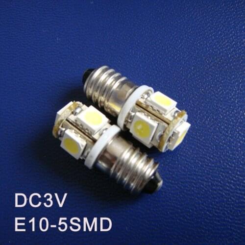 High quality DC3V E10 Led Light Bulbs,E10 Warning Signal,Pilot Lamps,Indicator Lights,Instrument Lamps free shipping 5pcs/lot