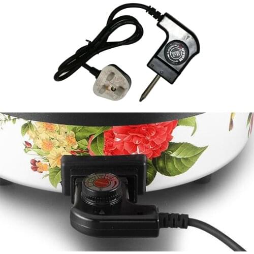 Y98B US/UK/SA/EU/CN Plug Adjustable Power Cord with Automatic Regulator for Electric Baking Pan Electric Heating Pot Pin Plug