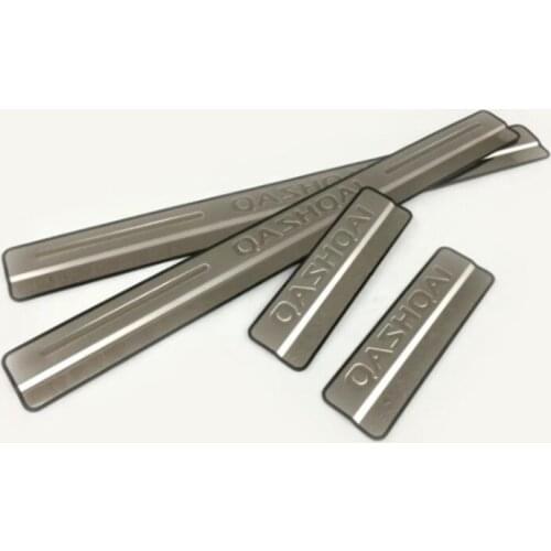 Nissan Qashqai 2016-2020 J10 J11 Scuff Plate Welcome Door Sill Protector Threshold pad pedal protector car Pedals Covers Trims