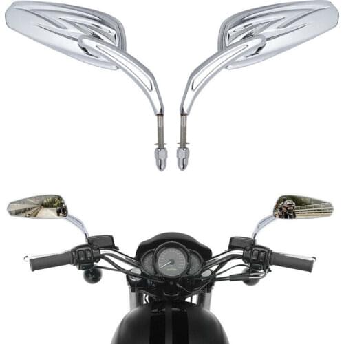8mm Rear View Mirrors For Harley Road King Electra Street Glide Street Bob Sportster Softail FLS XL 883 1200 FLSTFB FXDF FLSTF