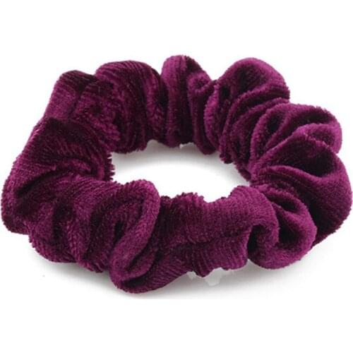 Lady Hair Accessories New Velvet Scrunchies Elastic Hair Bands Ponytail Holder Scrunchies Tie Hair Rubber Band Headband