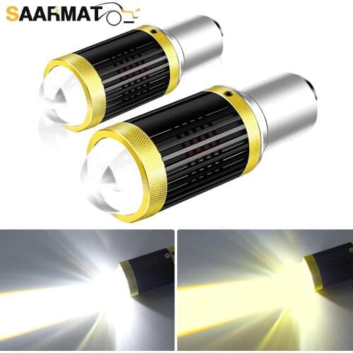 1×H6 Ba20d Led Motorcycle Headlight Scooter Bulb 6000k Light ATV Moto Motorbike Accessories Fog Lamp For Suzuki For Honda etc