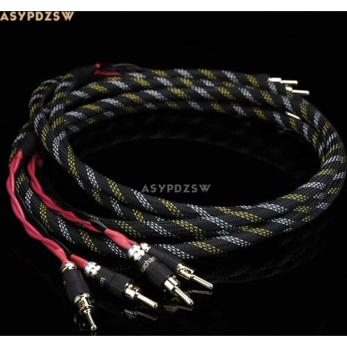 2Mx2 root 4N OFC 99.99% Purple copper+silver plated speaker wire Amplifier cable