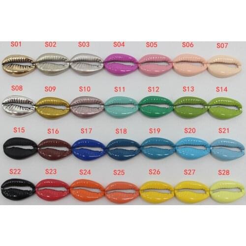 5pcs/lot Metal Sea Puka Shell Beads Charms For Jewelry Making 19*12mm Gold Color Shell Charms DIY Necklace Bracelet Accessories