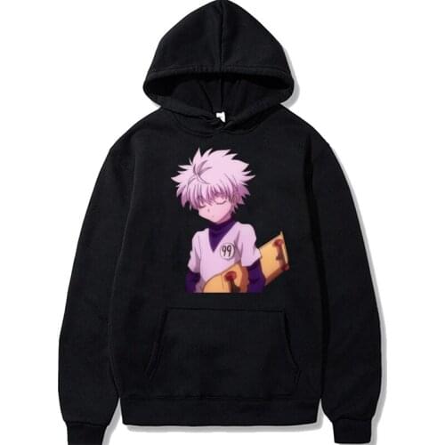 Anime Hunter X Hunter Killua Leorio Kurapika Gon Hisoka Pullover Women Harajuku Winter Hoodies Men Streetswear Oversized Tops