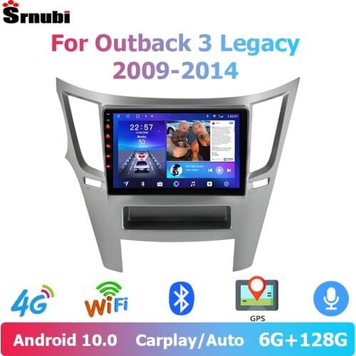 Srnubi Android 10 WIFI Car Radio For Subaru Outback 4 Legacy 5 2009 - 2014 Car Radio Multimedia Video Player Navigation GPS DVD