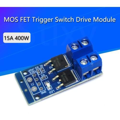 15A 400W MOS FET Trigger Switch Drive Module PWM Regulator Control Panel for arduino