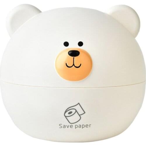 Cute Cartoon Bear Tissue Box Roll Paper Storage Case Holder Napkin Container P31E