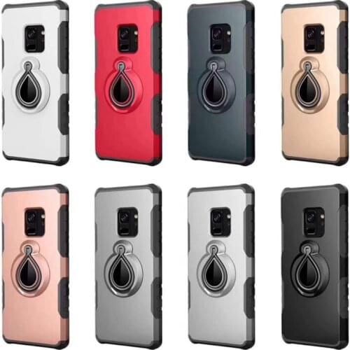 Finger Ring Case For Samsung Galaxy S9 Plus 360 Degrees Rotation Ring Holder Magnetic Bracket Back Cover For Galaxy S9 Plus Case