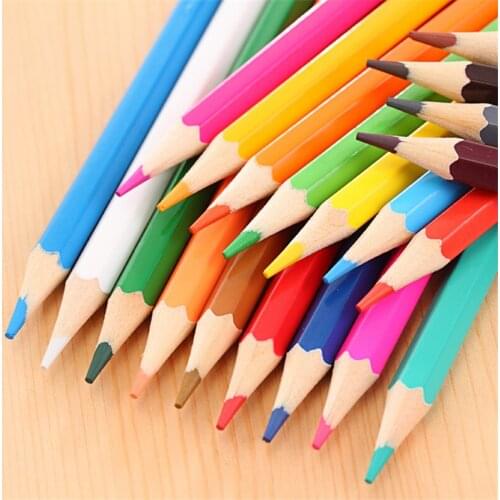DL Color pencils 12 color 24 pupil painting graffiti, childrens art articles, cartons of lead