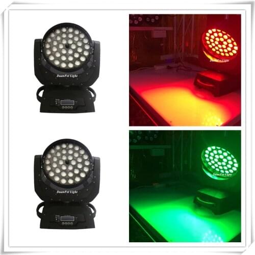 DunFly DuanFei Light 4pc/lot 36x10W RGBW LED Moving Head Zoom Wash Light 4in1 Quad Stage Lighting DJ