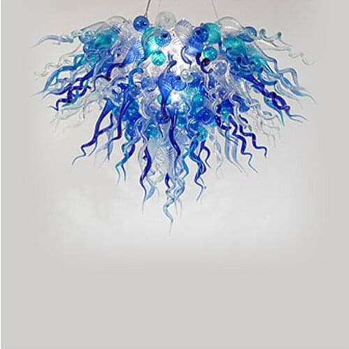 Art Decorative Designer Glass Pendant Lamps Colorful Hand Blown Glass Chandelier
