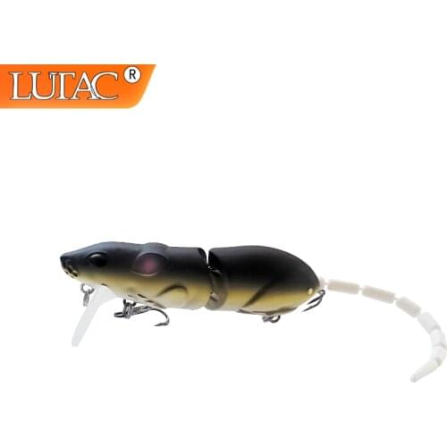 Lutac Artificial Fishing Lure Plastic Rat Baits Lure Swimbait Mouse Fishing Baits Crankbaits Minnow