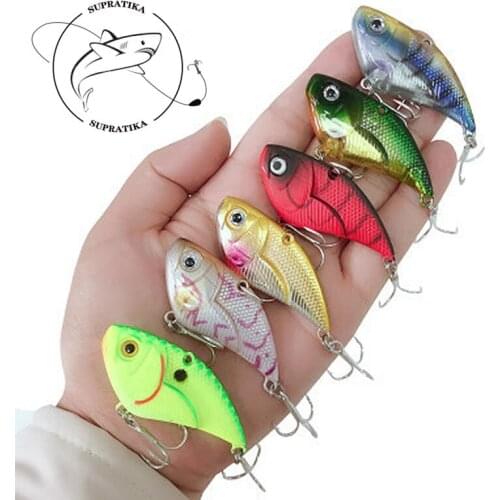 5.3cm/14.9g Artificial Sinking VIB Freshwater Plastic Hard Bait Swimbait Bionic Bait 3D High Simulation Eyes Fishing Lure