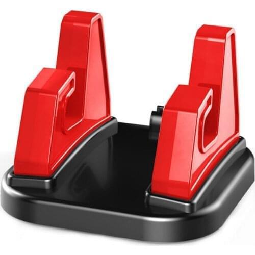 Red 360 Degree Rotate Soft Silica Gel Car Cell Phone Holder Dashboard Sticking Universal Stand Mount Bracket for Mobile Phone