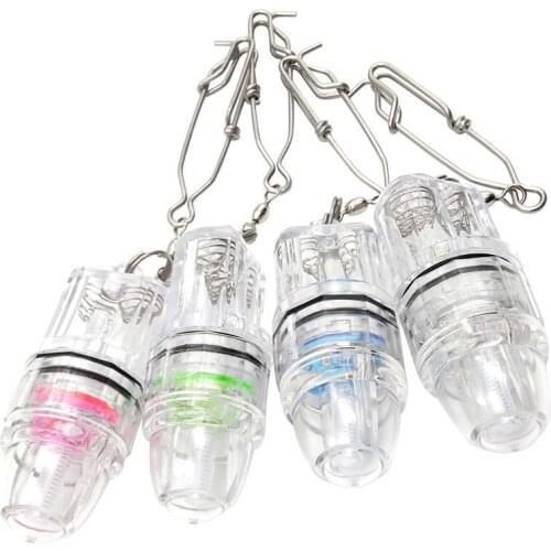 Multi-color 2100ft Flashing Fishing Bait Light Deep Drop Type LED Fishing Hook Underwater Sea Fish Attracting Light with Chain