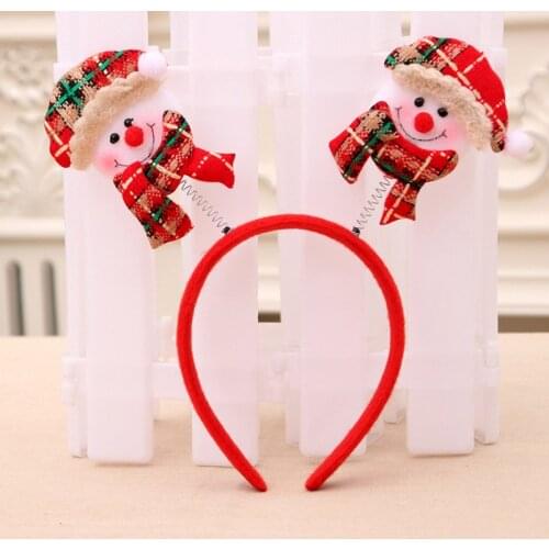 Fashion Children Gift Cartoon Christmas Hairband Childrens Cute Headwear Hair Accessories