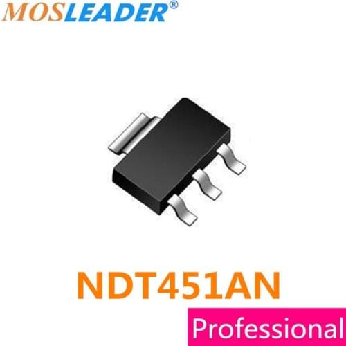 Mosleader NDT451AN SOT223 100PCS 1000PCS NDT451A NDT451 N-Channel 30V 7.2A Made in China High quality Mosfets