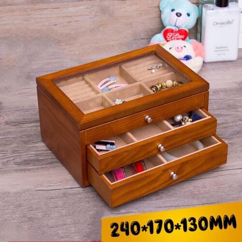 New Wood Mens Watch Storage Boxes Case Womens Jewelry Display Box Home Use Decoration Case