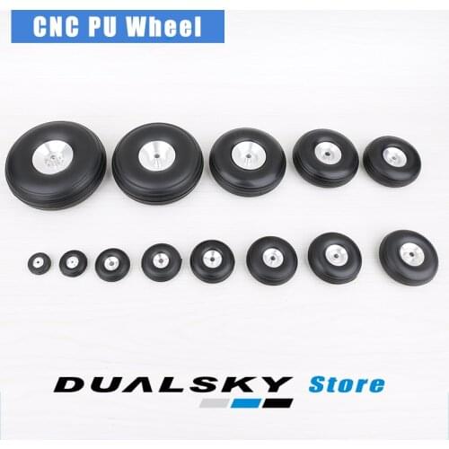 New CNC Aluminum Alloy PU rubber Wheel \\\\ Aluminum Alloy Hub Tail Wheels with six washers For Airplanes Plane