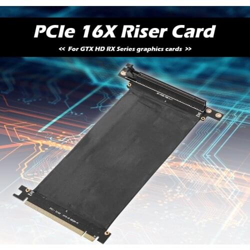 PCI Express 16x Flexible Cable Card 90 Degree PCI-E Express High Speed Extension Port Adapter Riser Card For 1U 2U 3U Mining