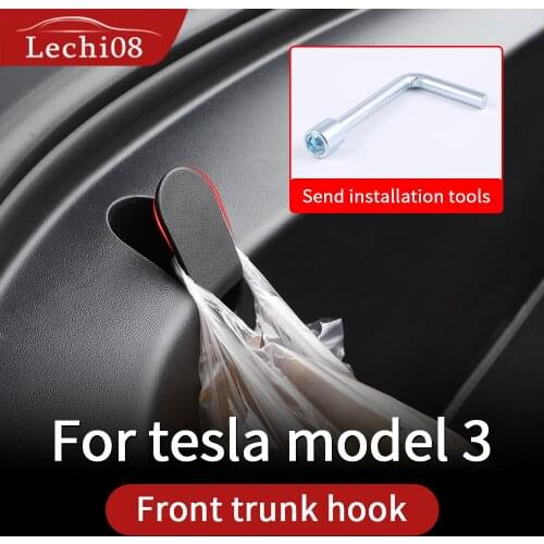 Front trunk hook for Tesla model 3 accessories/2016-2019 car accessories model 3 tesla three