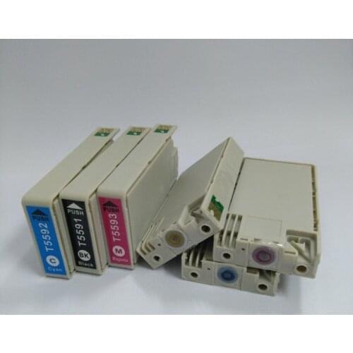 INK WAY full set T5591 - T5596 ink Cartridges for epson rx700 printer with chip