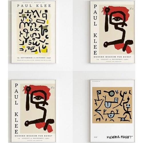 Paul Klee Poster, Paul Klee Art Print, Modern Minimalist, Klee Wall Art, Abstract Brush Strokes Print, Paul Klee Exhibition post