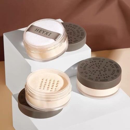 HEYXI Smooth Loose Oil control Face Powder Korea Cosmetics Pressed Powder Natural Makeup Waterproof Loose Powder